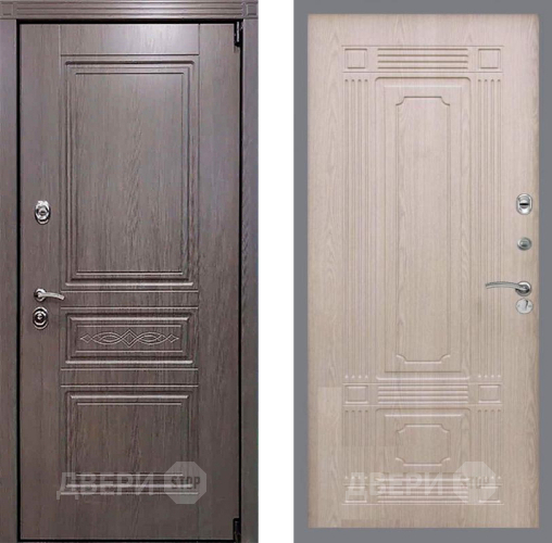 Входная металлическая Дверь Рекс (REX) Пренмиум-S FL-2 Беленый дуб в Жуковский