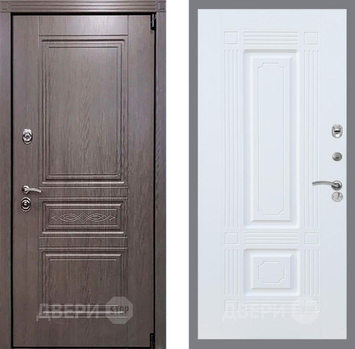 Входная металлическая Дверь Рекс (REX) Пренмиум-S FL-2 Силк Сноу в Жуковский