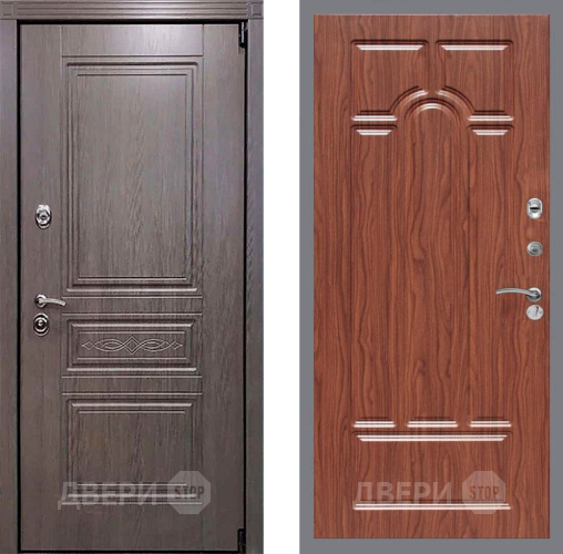 Входная металлическая Дверь Рекс (REX) Пренмиум-S FL-58 орех тисненый в Жуковский