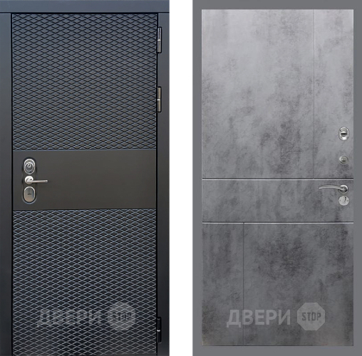 Входная металлическая Дверь Стоп БЛЭК CISA ФЛ-290 Бетон темный в Жуковский