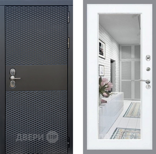 Дверь Стоп БЛЭК CISA Зеркало Силк Сноу в Жуковский