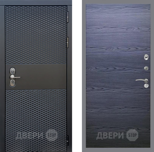 Входная металлическая Дверь Стоп БЛЭК CISA Гладкая Дуб тангенальный черный в Жуковский