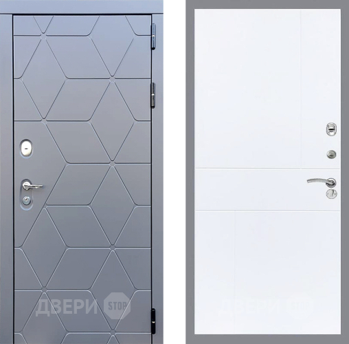 Входная металлическая Дверь Стоп КОСМО ФЛ-290 Силк Сноу в Жуковский