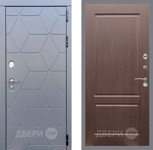 Входная металлическая Дверь Стоп КОСМО ФЛ-117 Орех премиум в Жуковский