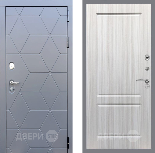 Входная металлическая Дверь Стоп КОСМО ФЛ-117 Сандал белый в Жуковский
