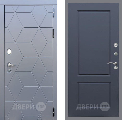 Входная металлическая Дверь Стоп КОСМО ФЛ-117 Силк титан в Жуковский