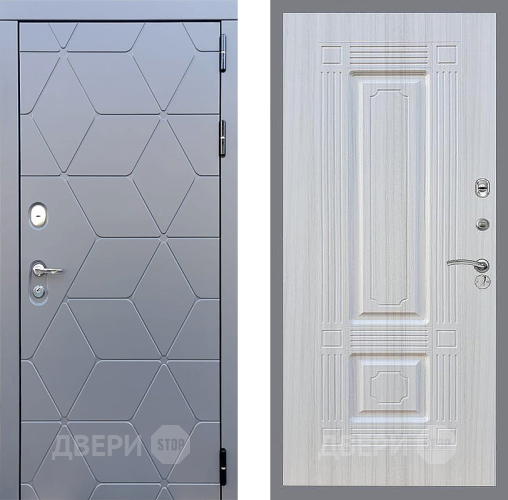 Входная металлическая Дверь Стоп КОСМО ФЛ-2 Сандал белый в Жуковский