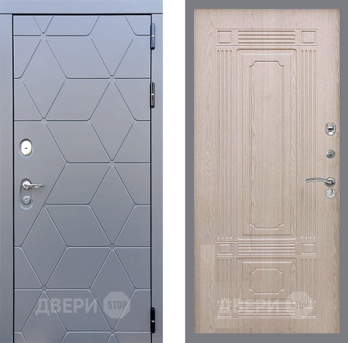 Входная металлическая Дверь Стоп КОСМО ФЛ-2 Беленый дуб в Жуковский
