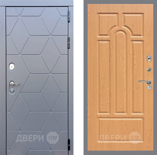 Входная металлическая Дверь Стоп КОСМО ФЛ-58 Дуб в Жуковский