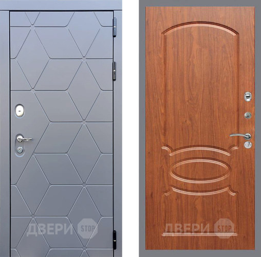 Входная металлическая Дверь Стоп КОСМО ФЛ-128 Береза мореная в Жуковский