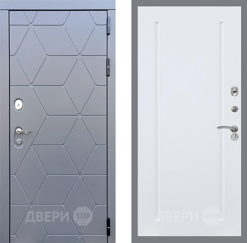 Входная металлическая Дверь Стоп КОСМО ФЛ-68 Силк Сноу в Жуковский