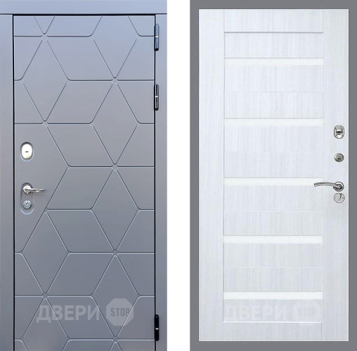 Входная металлическая Дверь Стоп КОСМО СБ-14 Сандал белый в Жуковский