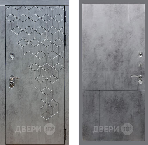 Входная металлическая Дверь Стоп БЕТОН ФЛ-290 Бетон темный в Жуковский