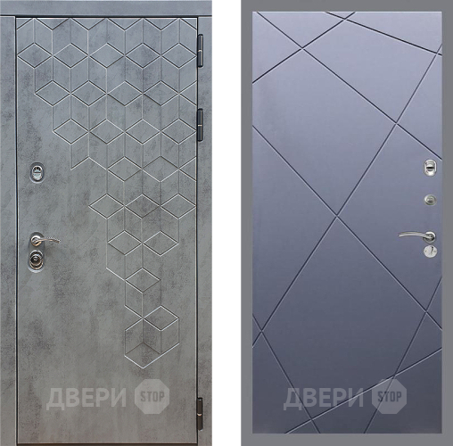 Входная металлическая Дверь Стоп БЕТОН ФЛ-291 Силк титан в Жуковский