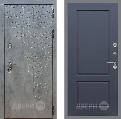 Входная металлическая Дверь Стоп БЕТОН ФЛ-117 Силк титан в Жуковский