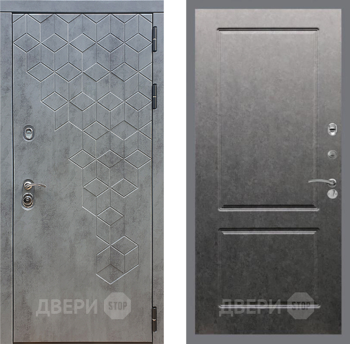 Входная металлическая Дверь Стоп БЕТОН ФЛ-117 Штукатурка графит в Жуковский