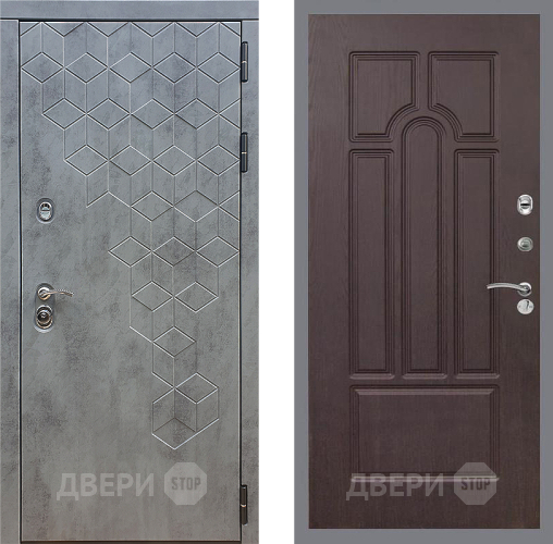 Входная металлическая Дверь Стоп БЕТОН ФЛ-58 Венге в Жуковский