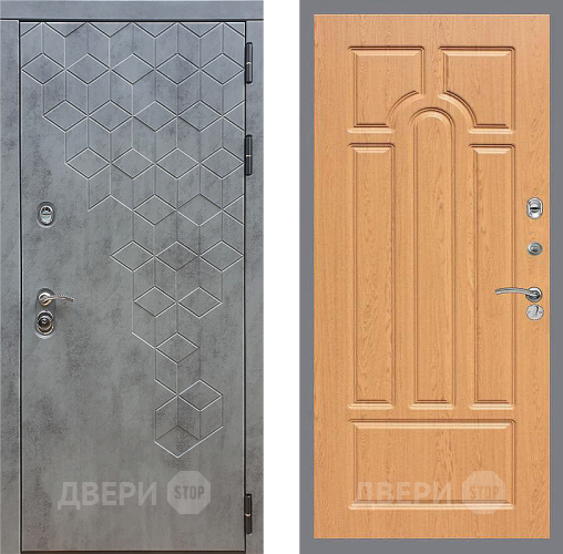 Входная металлическая Дверь Стоп БЕТОН ФЛ-58 Дуб в Жуковский