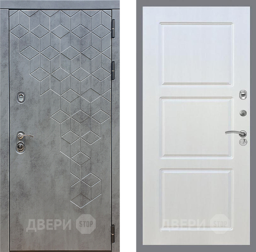 Входная металлическая Дверь Стоп БЕТОН ФЛ-3 Лиственница беж в Жуковский
