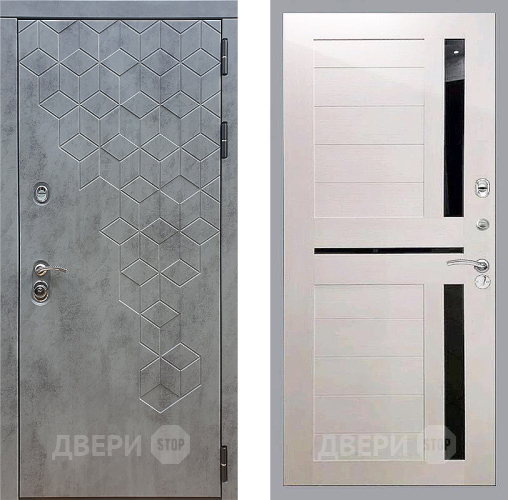 Входная металлическая Дверь Стоп БЕТОН СБ-18 Лиственница беж в Жуковский