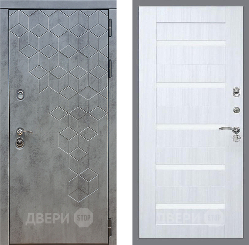 Входная металлическая Дверь Стоп БЕТОН СБ-14 Сандал белый в Жуковский