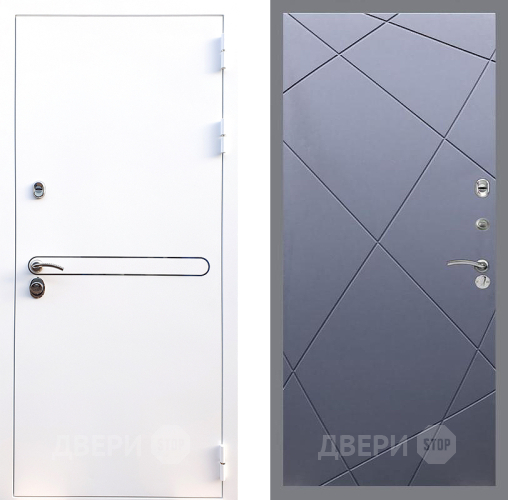 Входная металлическая Дверь Стоп Лайн Вайт ФЛ-291 Силк титан в Жуковский