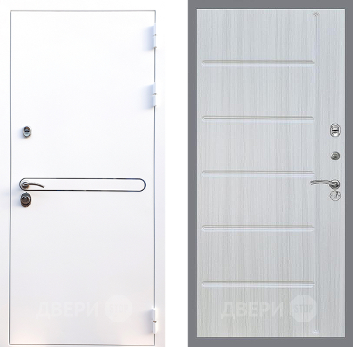 Входная металлическая Дверь Стоп Лайн Вайт ФЛ-102 Сандал белый в Жуковский