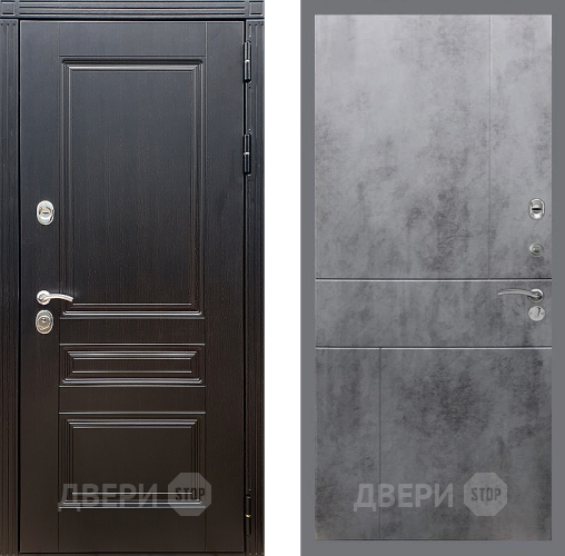 Входная металлическая Дверь Стоп МЕГАПОЛИС ФЛ-290 Бетон темный в Жуковский