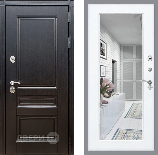 Дверь Стоп МЕГАПОЛИС Зеркало Силк Сноу в Жуковский