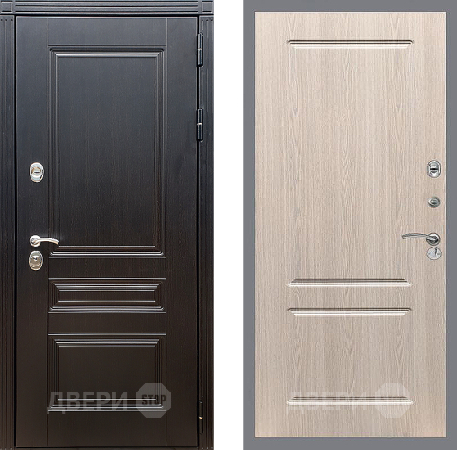 Входная металлическая Дверь Стоп МЕГАПОЛИС ФЛ-117 Беленый дуб в Жуковский