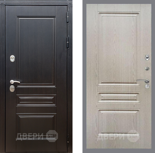 Входная металлическая Дверь Стоп МЕГАПОЛИС ФЛ-243 Беленый дуб в Жуковский