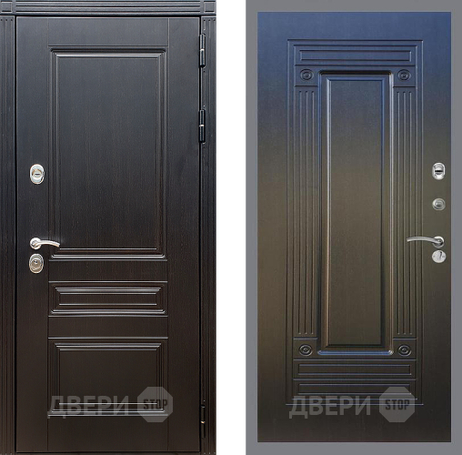 Входная металлическая Дверь Стоп МЕГАПОЛИС ФЛ-4 Венге в Жуковский