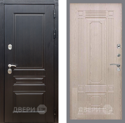 Входная металлическая Дверь Стоп МЕГАПОЛИС ФЛ-2 Беленый дуб в Жуковский