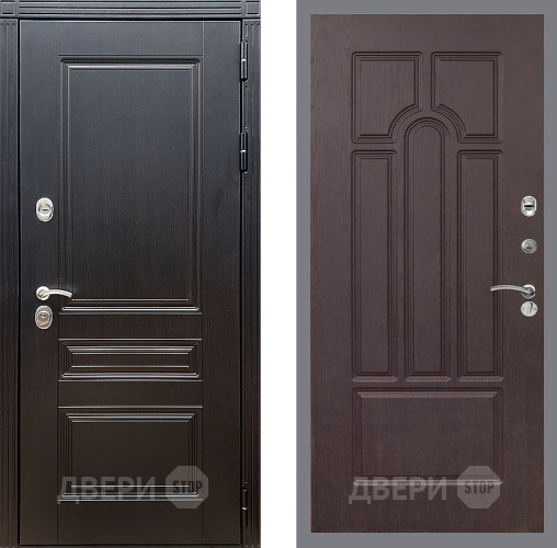 Входная металлическая Дверь Стоп МЕГАПОЛИС ФЛ-58 Венге в Жуковский