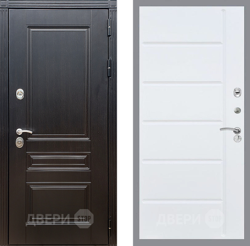 Входная металлическая Дверь Стоп МЕГАПОЛИС ФЛ-102 Белый ясень в Жуковский