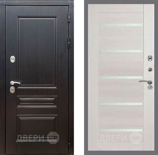 Входная металлическая Дверь Стоп МЕГАПОЛИС СБ-14 Лиственница беж в Жуковский