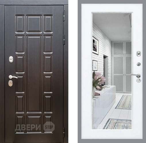 Входная металлическая Дверь Стоп НЬЮ ЙОРК Зеркало Силк Сноу в Жуковский