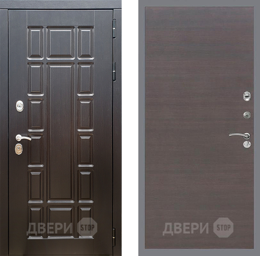 Входная металлическая Дверь Стоп НЬЮ ЙОРК Гладкая венге поперечный в Жуковский