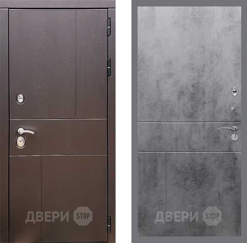 Входная металлическая Дверь Стоп УРБАН ФЛ-290 Бетон темный в Жуковский