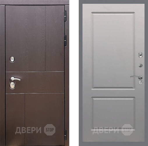 Входная металлическая Дверь Стоп УРБАН ФЛ-117 Грей софт в Жуковский