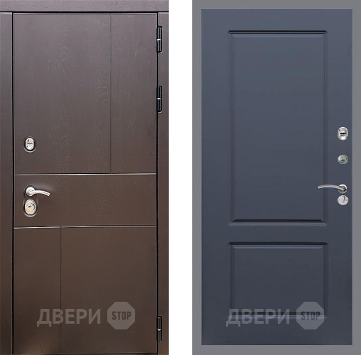 Входная металлическая Дверь Стоп УРБАН ФЛ-117 Силк титан в Жуковский