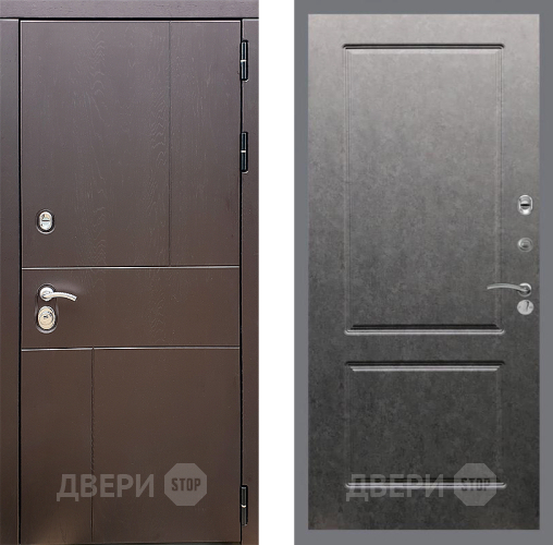 Входная металлическая Дверь Стоп УРБАН ФЛ-117 Штукатурка графит в Жуковский