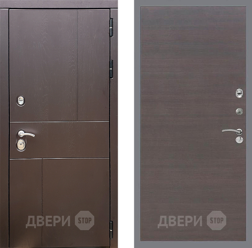 Входная металлическая Дверь Стоп УРБАН Гладкая венге поперечный в Жуковский