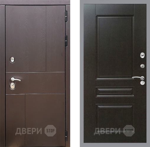 Входная металлическая Дверь Стоп УРБАН ФЛ-243 Венге в Жуковский