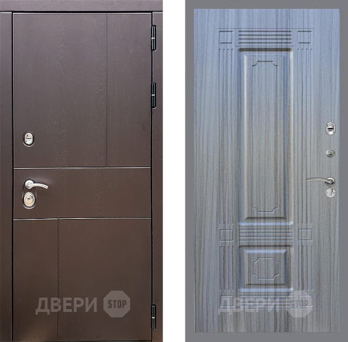 Входная металлическая Дверь Стоп УРБАН ФЛ-2 Сандал грей в Жуковский