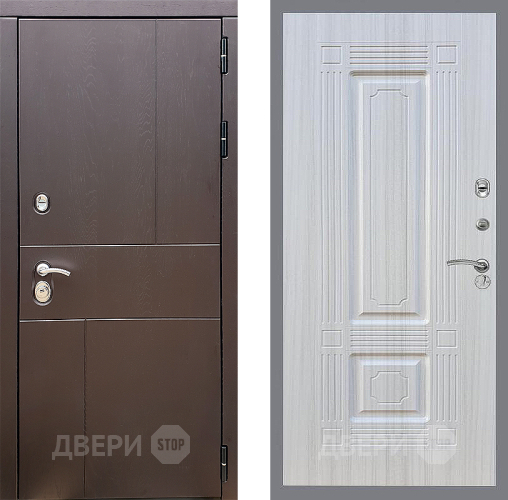 Входная металлическая Дверь Стоп УРБАН ФЛ-2 Сандал белый в Жуковский