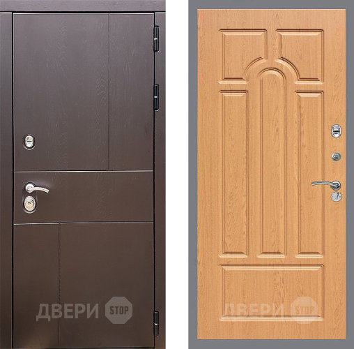 Входная металлическая Дверь Стоп УРБАН ФЛ-58 Дуб в Жуковский