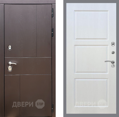 Входная металлическая Дверь Стоп УРБАН ФЛ-3 Лиственница беж в Жуковский