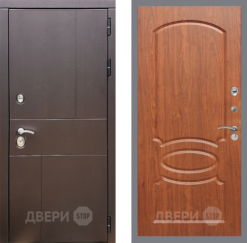 Входная металлическая Дверь Стоп УРБАН ФЛ-128 Береза мореная в Жуковский