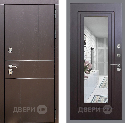 Дверь Стоп УРБАН Зеркало ФЛ-120 Венге в Жуковский